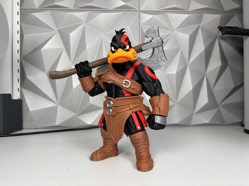 Daffy Duck x Kratos